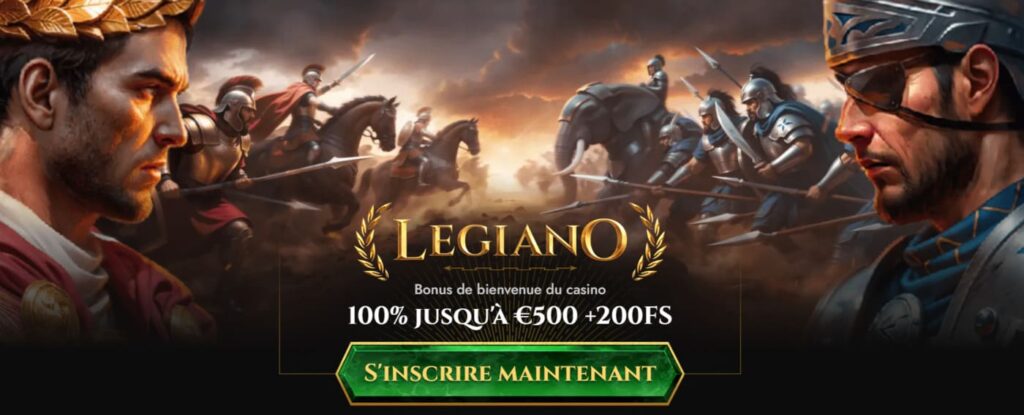 Legiano Casino Bonus de bienvenue